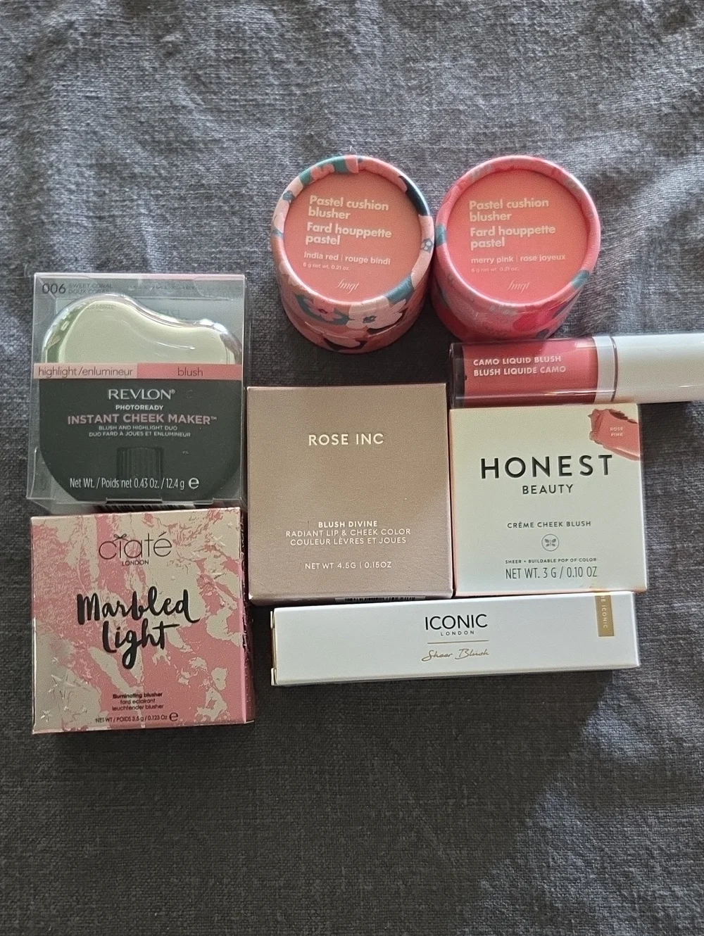 Blush Bundle - Ciate, Iconic, Rose Inc, Honest Beauty, Revlon - All Unused NIB